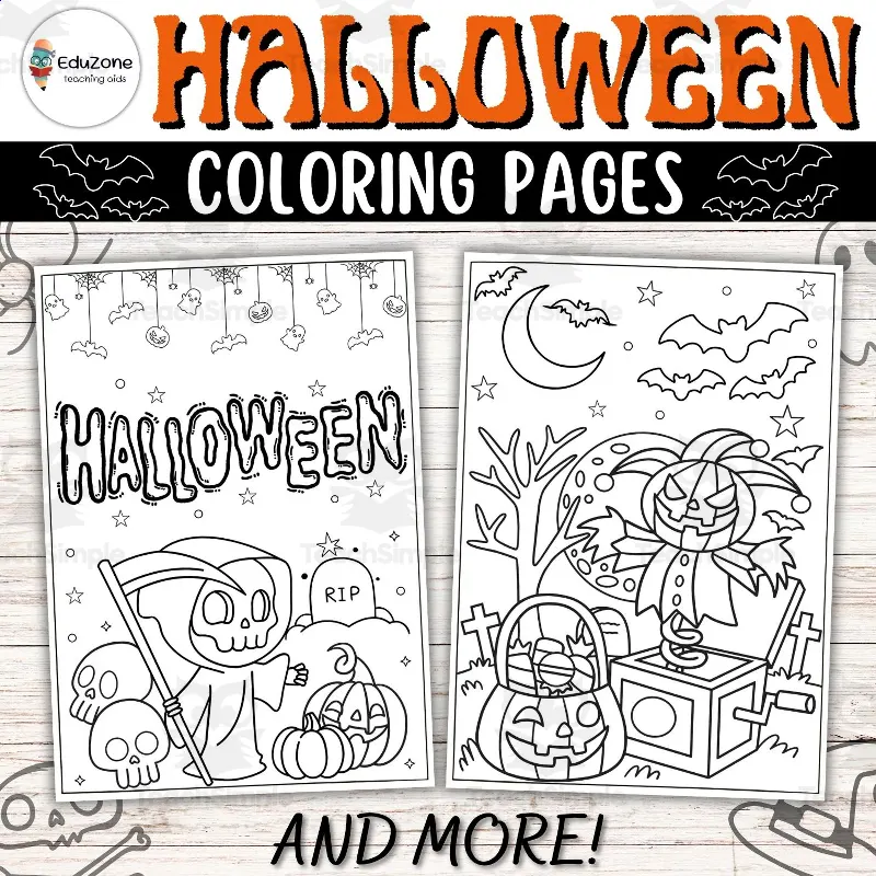 Spooktacular Halloween Coloring Pages: Unleash Your Creativity. by