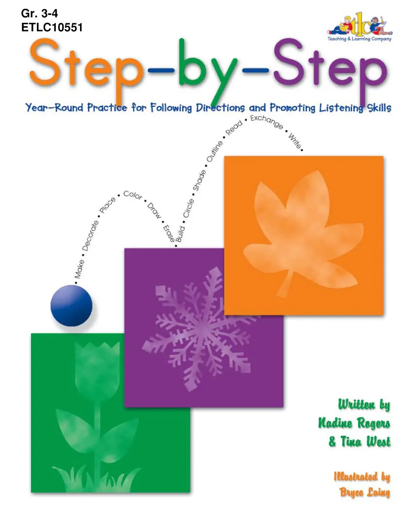 Step-by-Step - Grades 3-4: Year-Round Practice for Following Directions ...