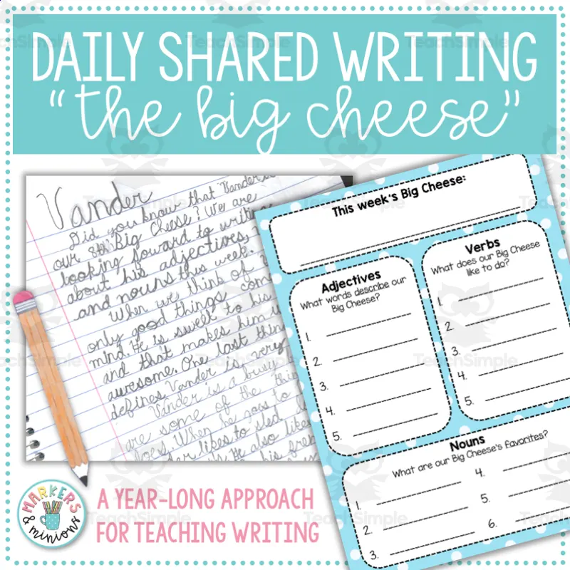 "The Big Cheese" Daily Shared Writing YearLong Writing Bundle by