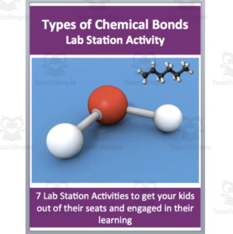 Types of Bonds Lab Station Activity by Teach Simple