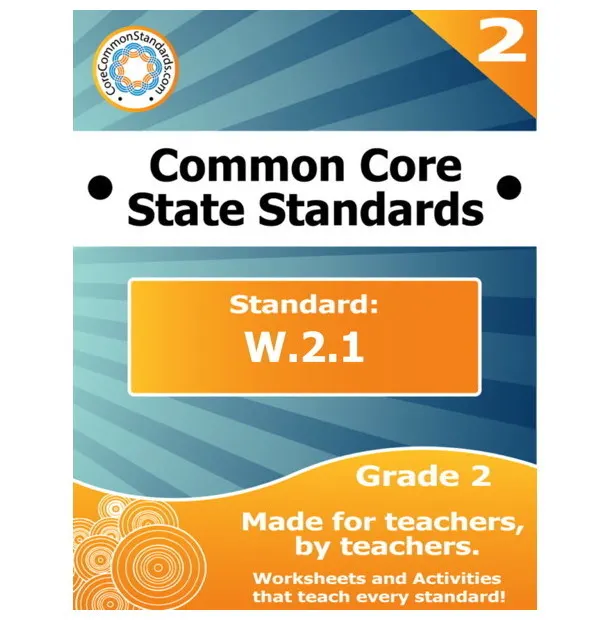 An educational teaching resource from Have Fun Teaching entitled W.2.1 Second Grade Common Core Lesson downloadable at Teach Simple.