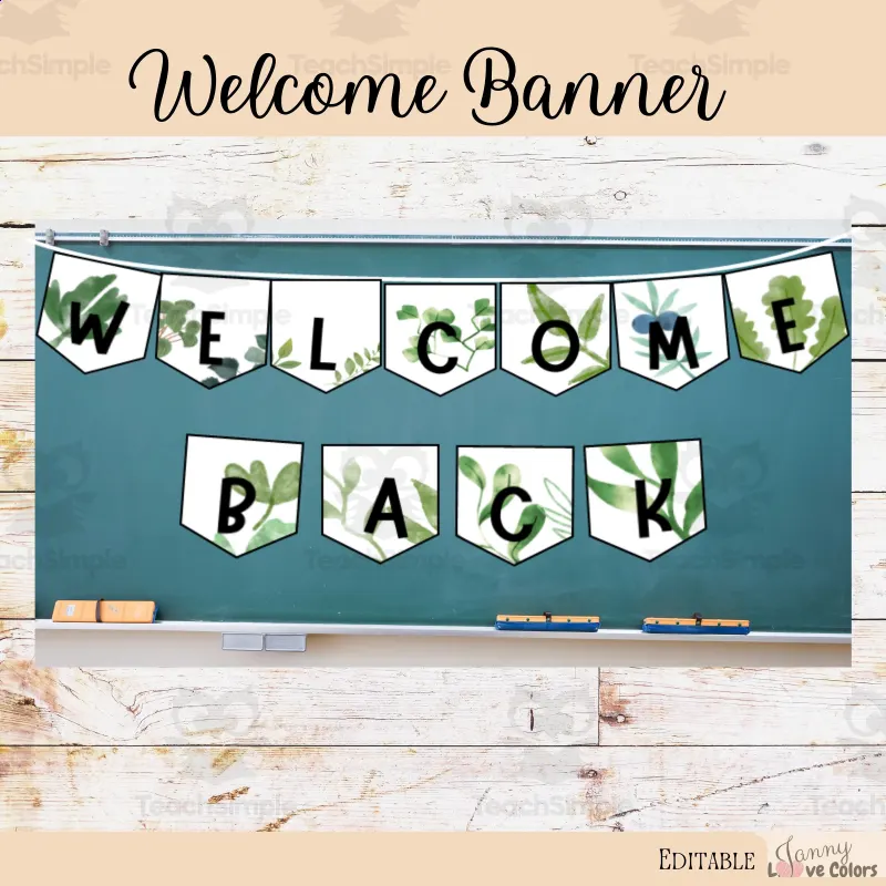 Welcome Back Banner PRINTABLE Welcome Back Party Digital File EDITABLE