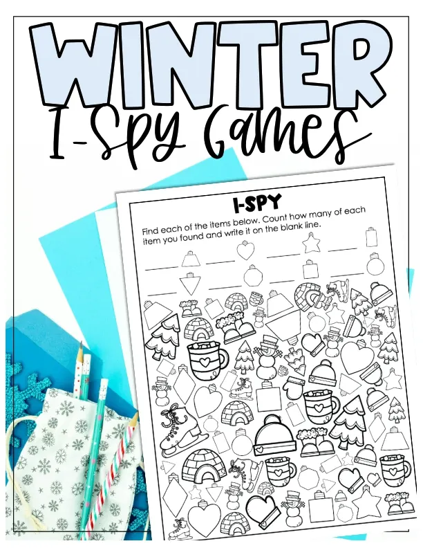 An educational teaching resource from Life Beyond the Gradebook entitled Winter I-Spy Games downloadable at Teach Simple.