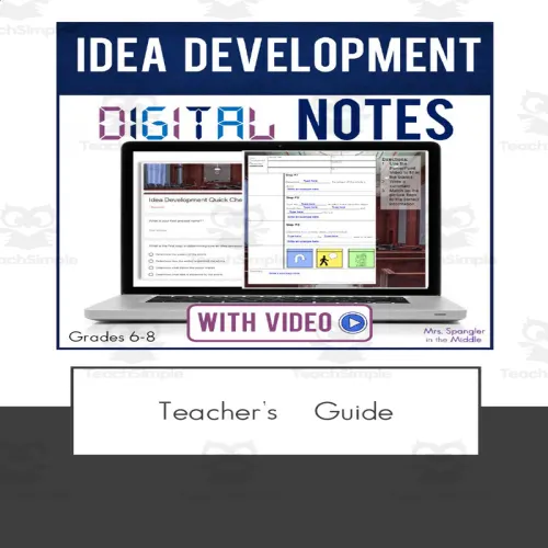 Making Inferences Idea Development Digital Lesson by Teach Simple