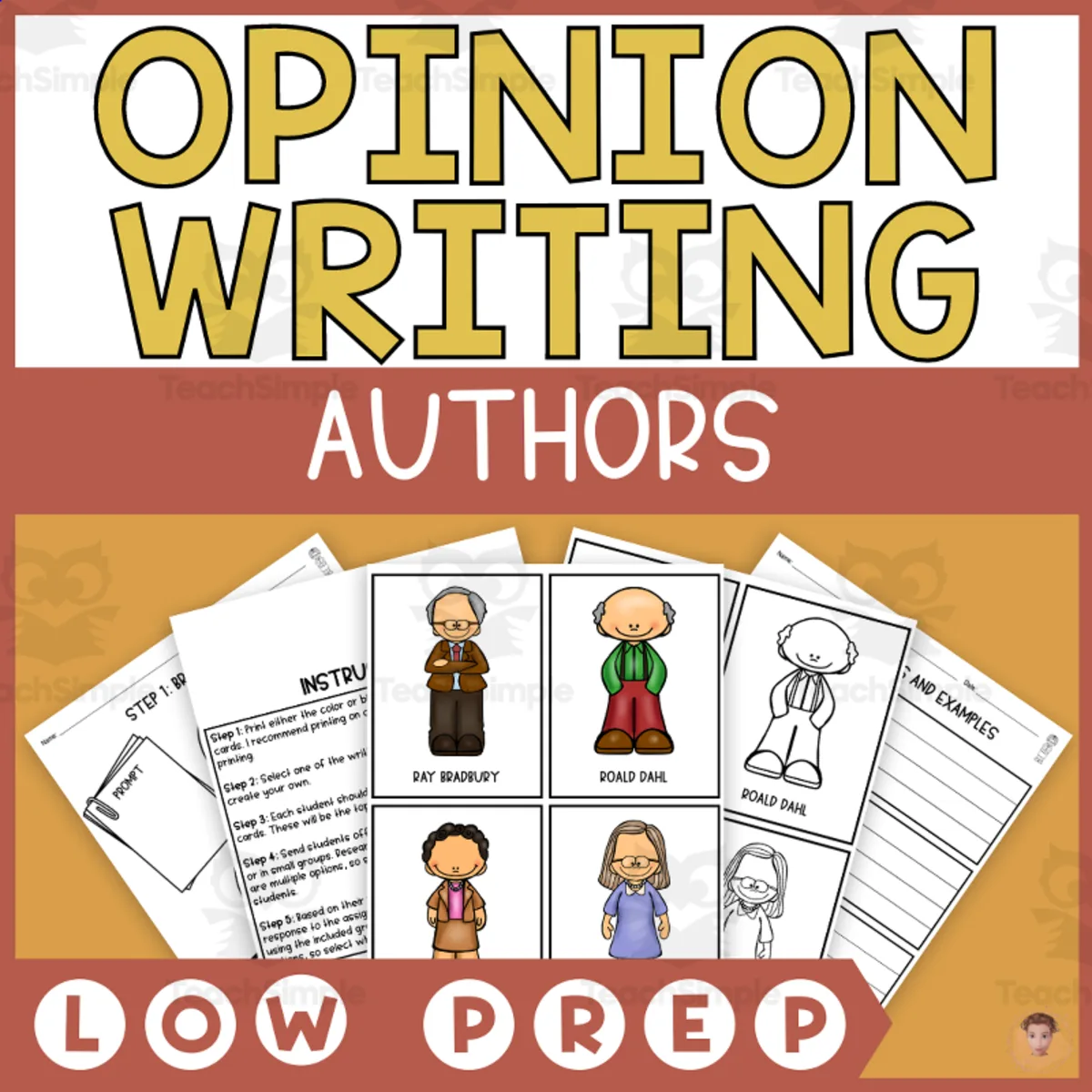 An educational teaching resource from Heather Huhman entitled Authors Opinion Writing Step-by-Step (Would You Rather) downloadable at Teach Simple.