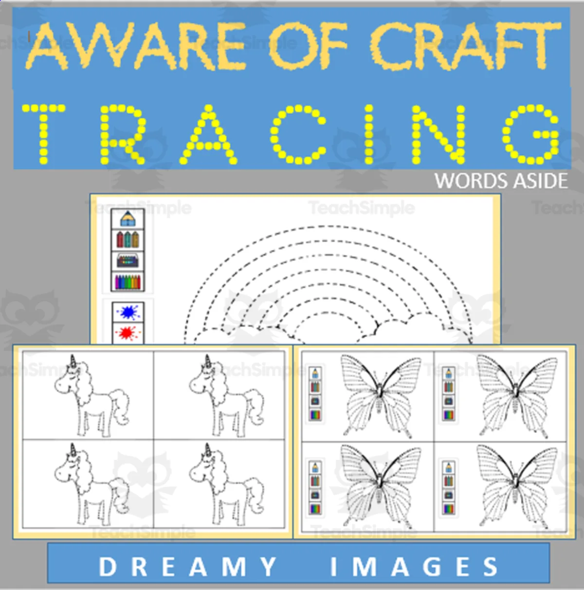 An educational teaching resource from WORDS ASIDE entitled Aware of Craft Tracing - Fairytale downloadable at Teach Simple.