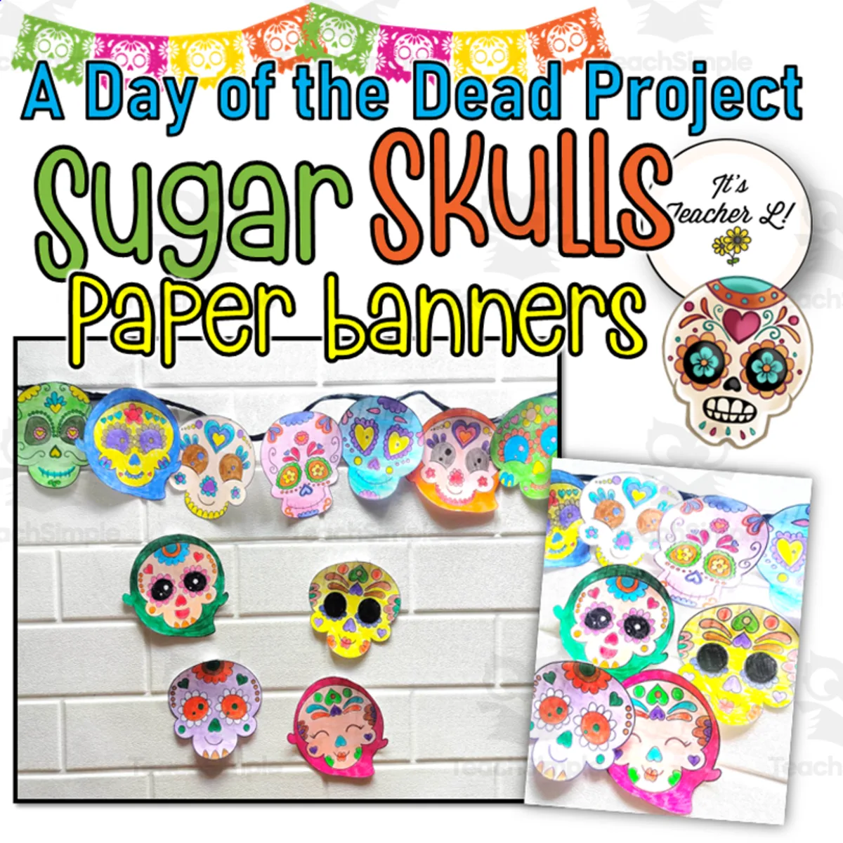 An educational teaching resource from It's Teacher L entitled Dia de los Muertos - Day of the Dead Project downloadable at Teach Simple.