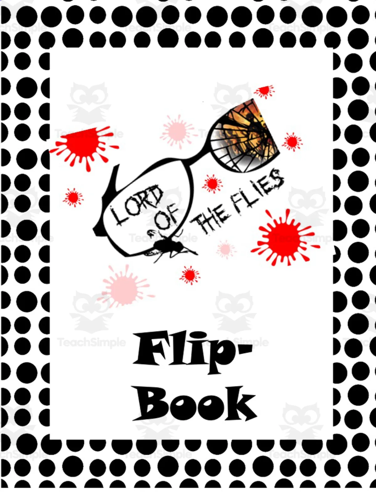An educational teaching resource from Time Thrifty Teacher entitled Lord of the Flies Flip Book downloadable at Teach Simple.