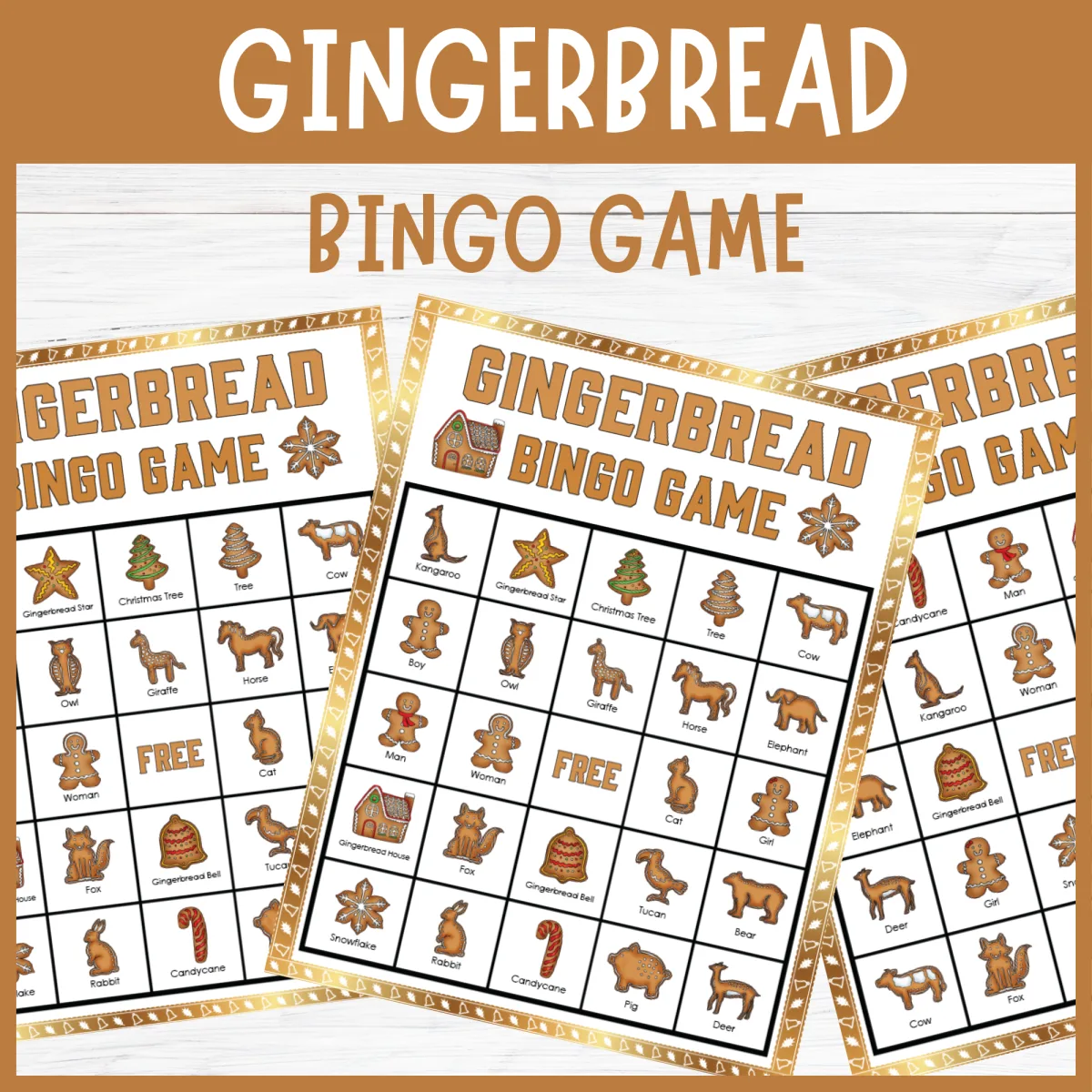 An educational teaching resource from Perfect_Printables entitled No Prep Gingerbread Bingo | Christmas Winter Holiday Classroom Party downloadable at Teach Simple.