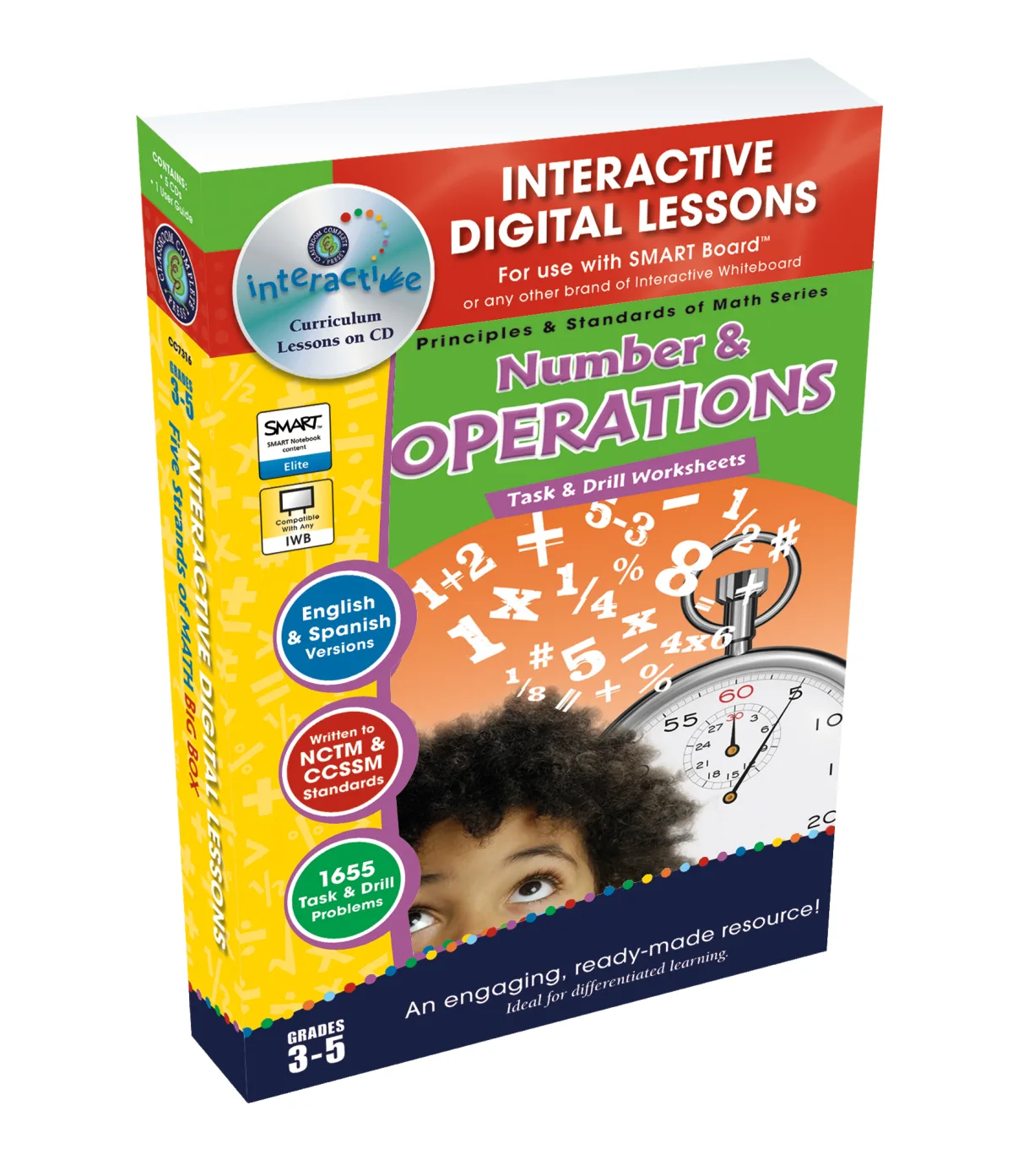 An educational teaching resource from Classroom Complete Press entitled Number & Operations - Digital Lesson Plan Gr. 3-5 - FLASH-PC downloadable at Teach Simple.