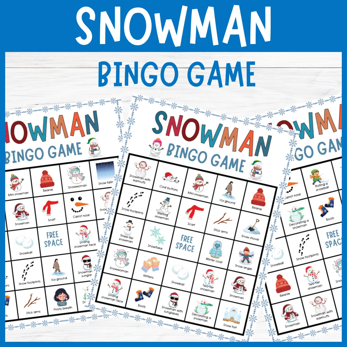 An educational teaching resource from Perfect_Printables entitled Winter Snowman Bingo Game | Fun Holiday Seasonal Classroom Activities downloadable at Teach Simple.