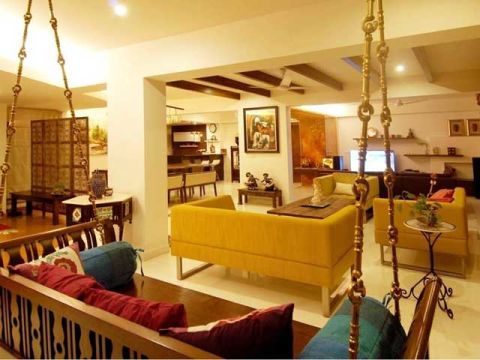 LIVING ROOM  Gayathri And Namith Architects