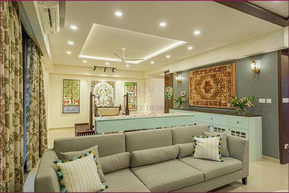 Living Room Cee Bee Design Studio Bangalore