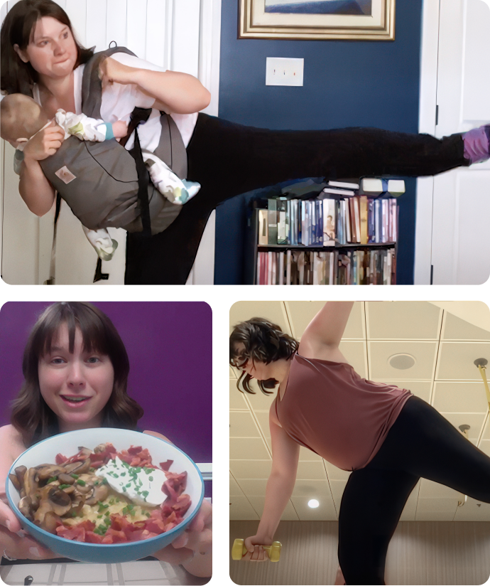 real life images from Lauren's story with Morning Meltdown 100