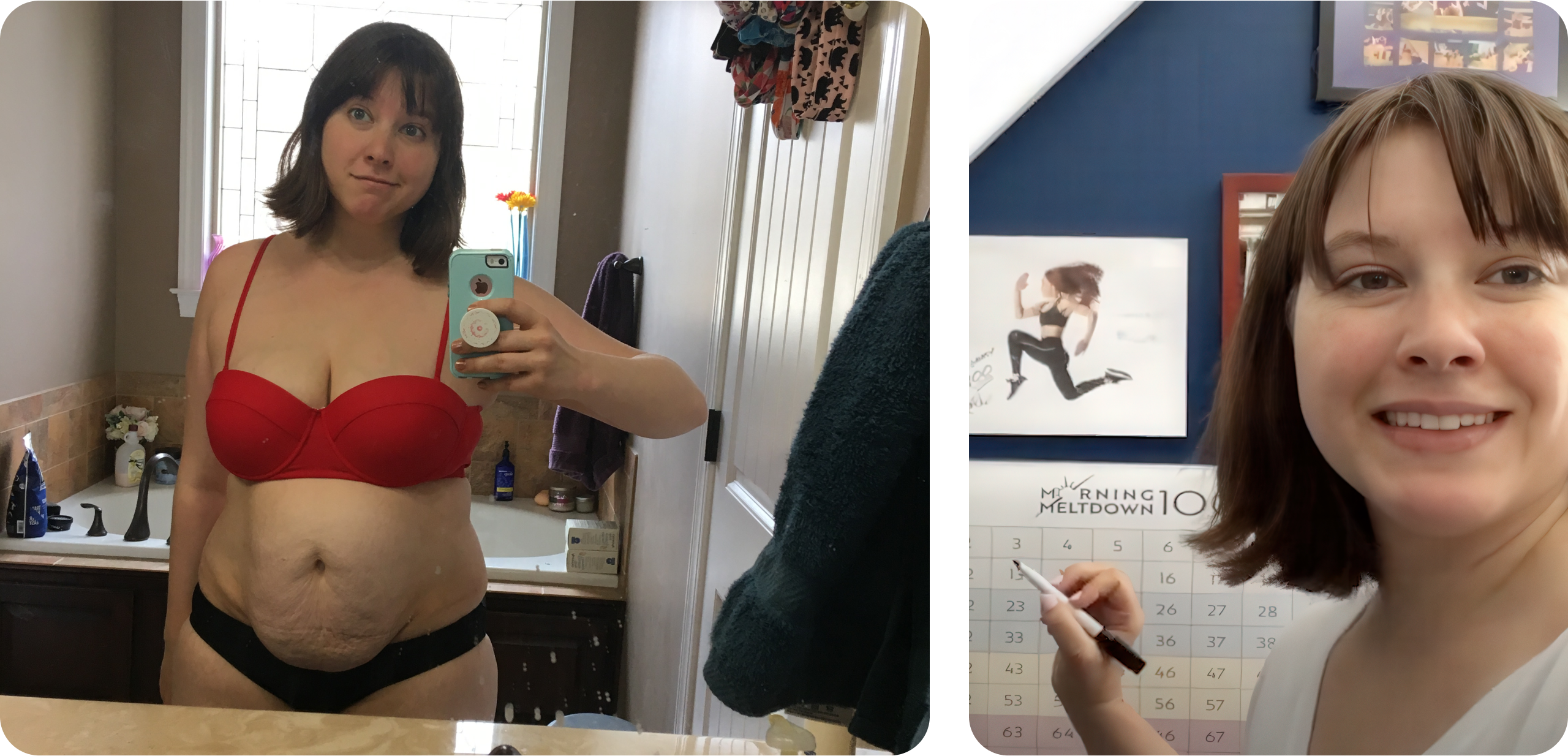 real life images from Lauren's story with Morning Meltdown 100