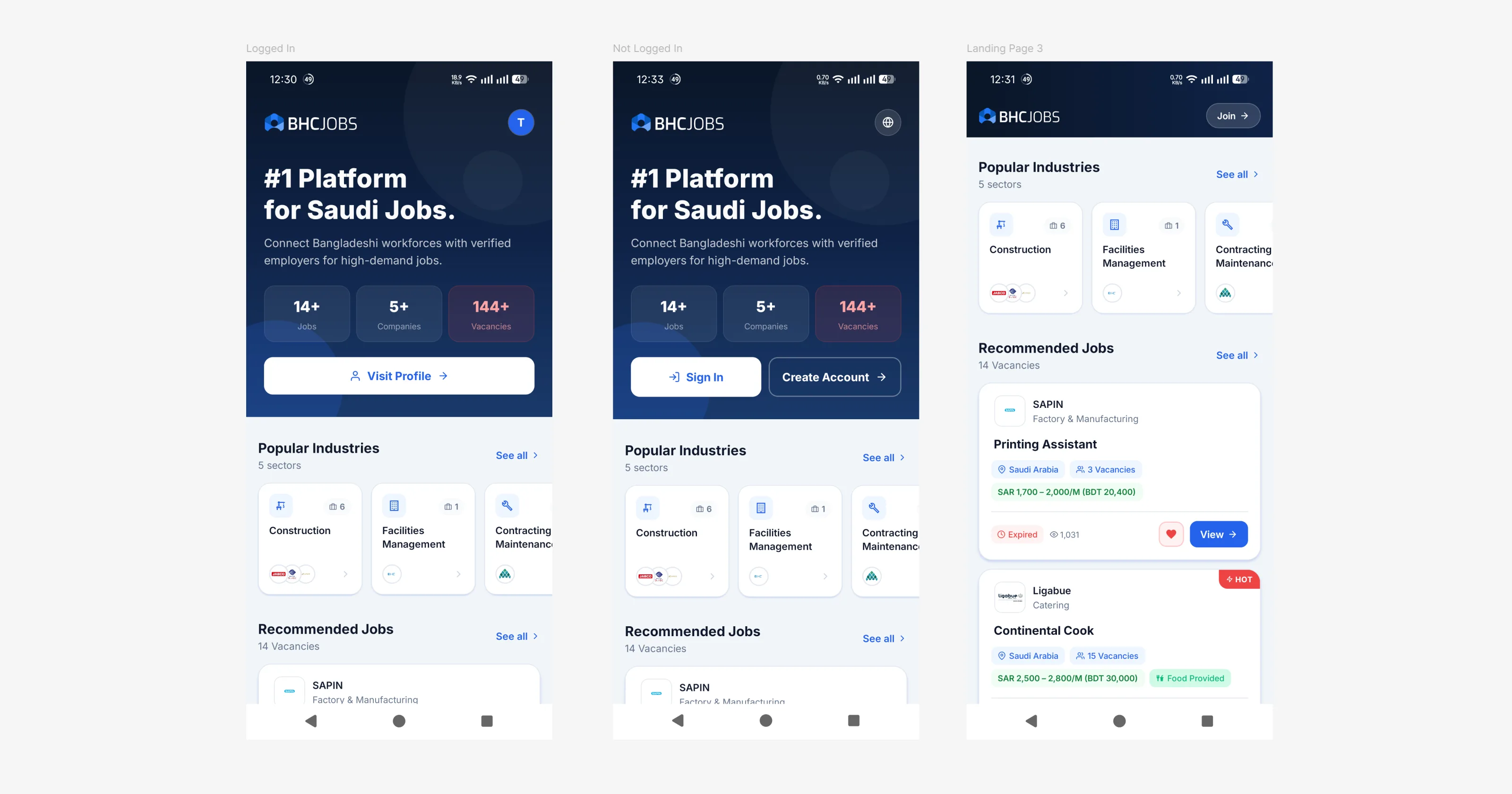 BHCJobs App