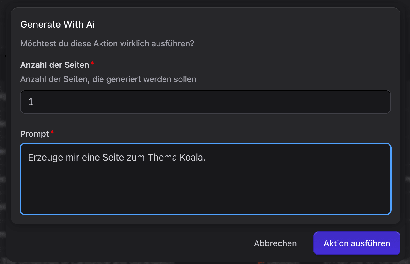 Hackathon Koala AI Prompt