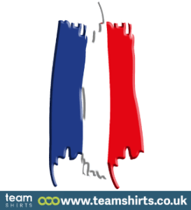 Französische Flagge Vintage 3D