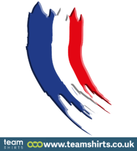 Französische Flagge Vintage 3D