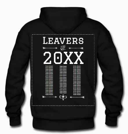 personalised leavers hoodies