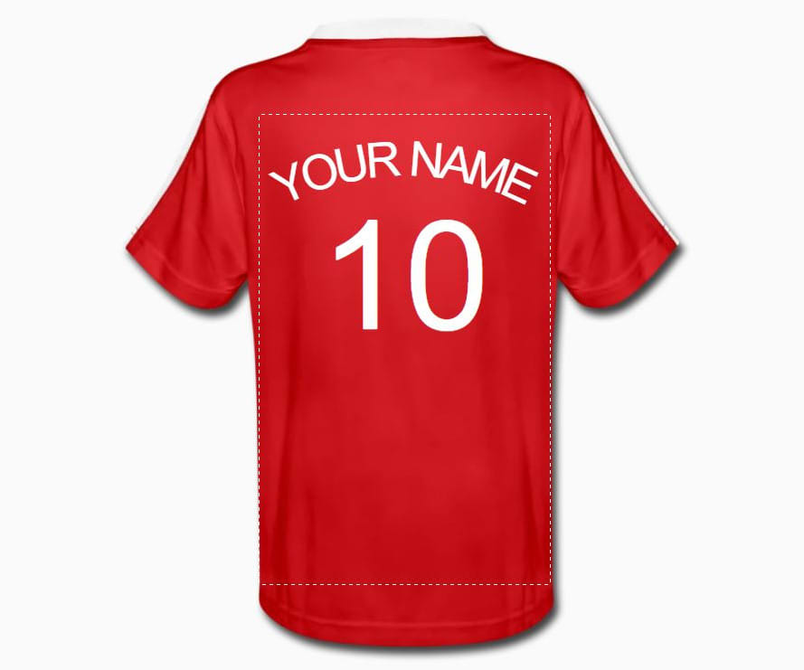 personalised football jersey