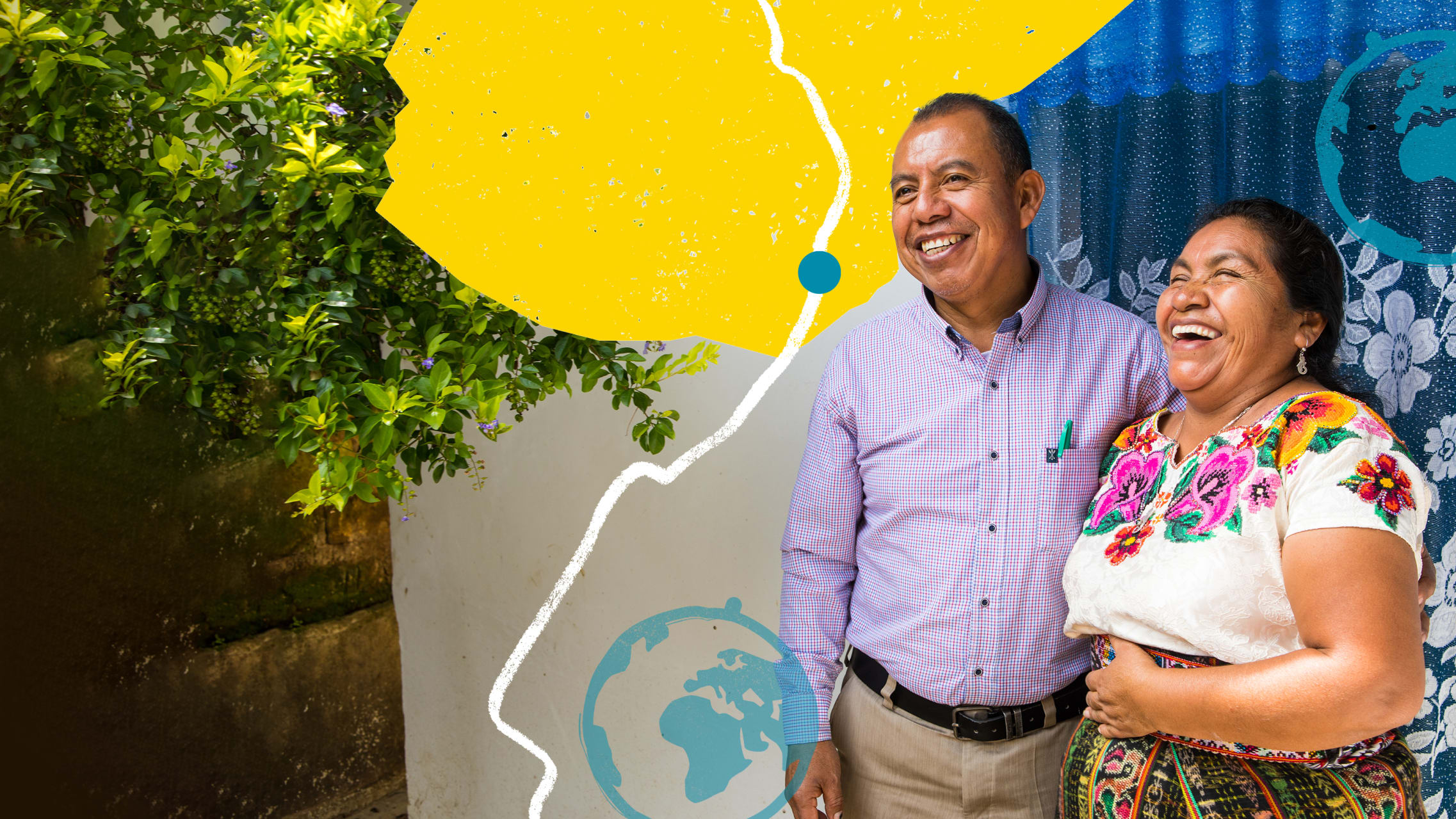 Pastor Armando with his wife, Concepción.