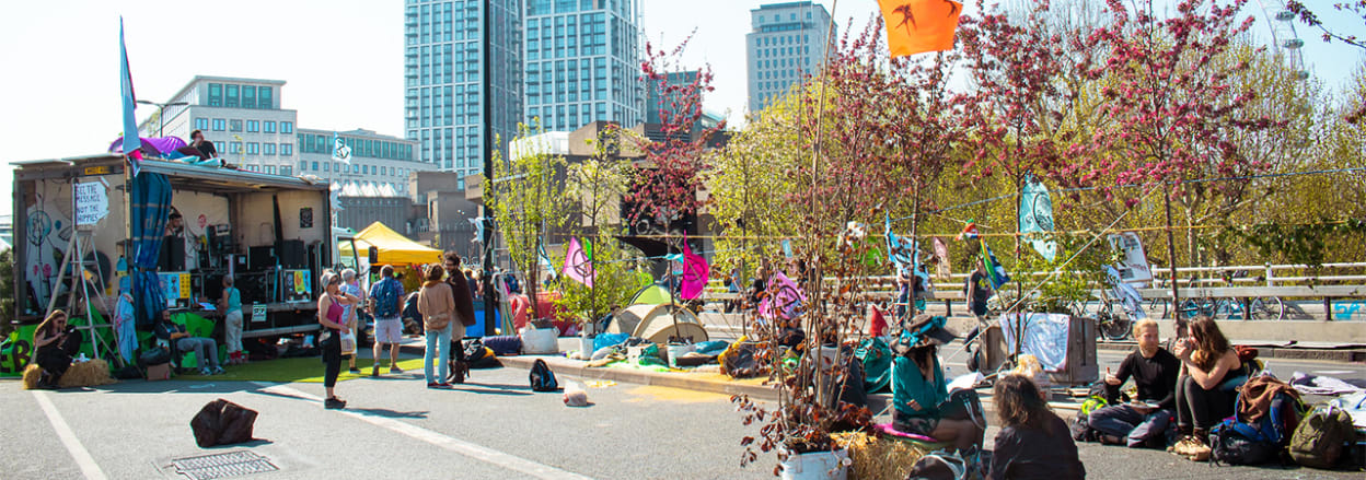 Photo by Alexander Savin of Extinction Rebellion London, Saturday April 20th 2019, central London