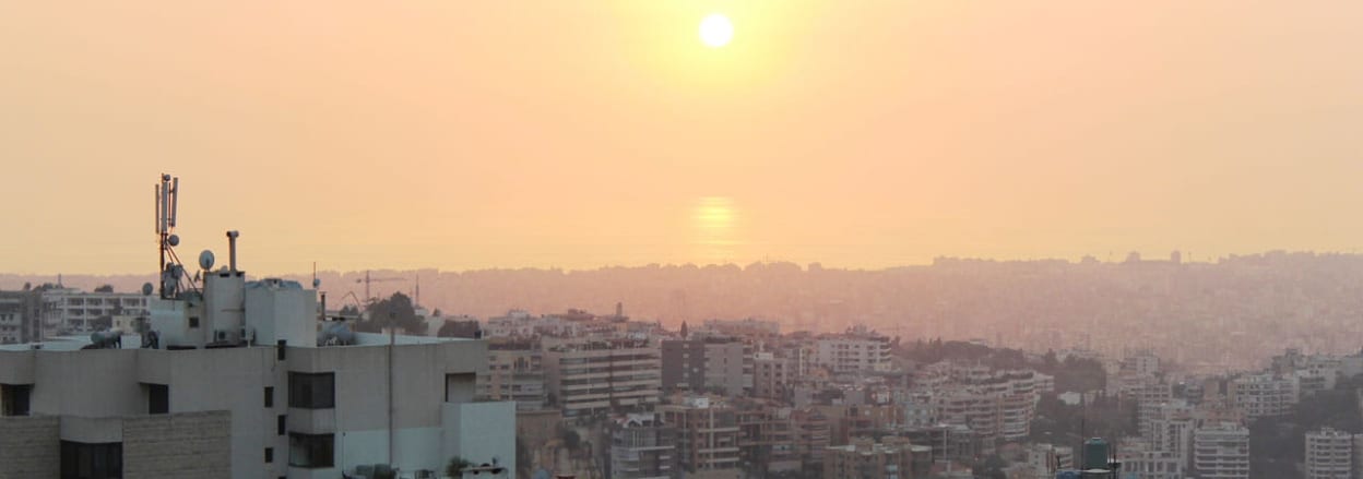 Sunset over Beirut