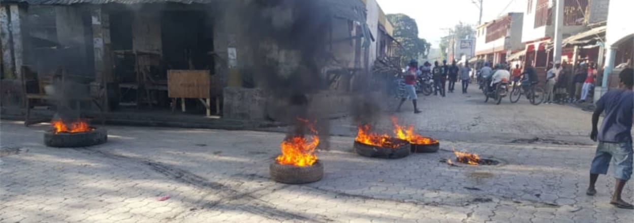 Haiti protests (credit: VOA)