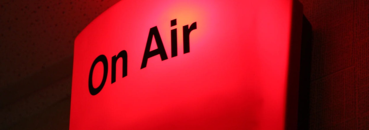 Radio On air sign (Photo courtesy https://www.flickr.com/photos/curtiskennington/ Commons)