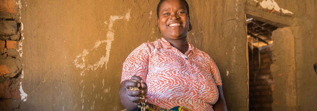 Lutiya with her harvest