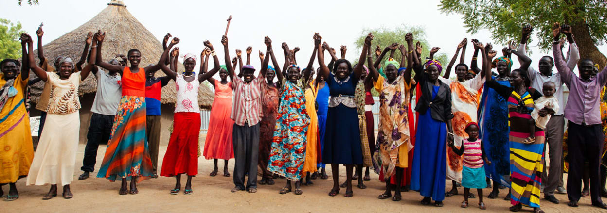 A community in South Sudan 