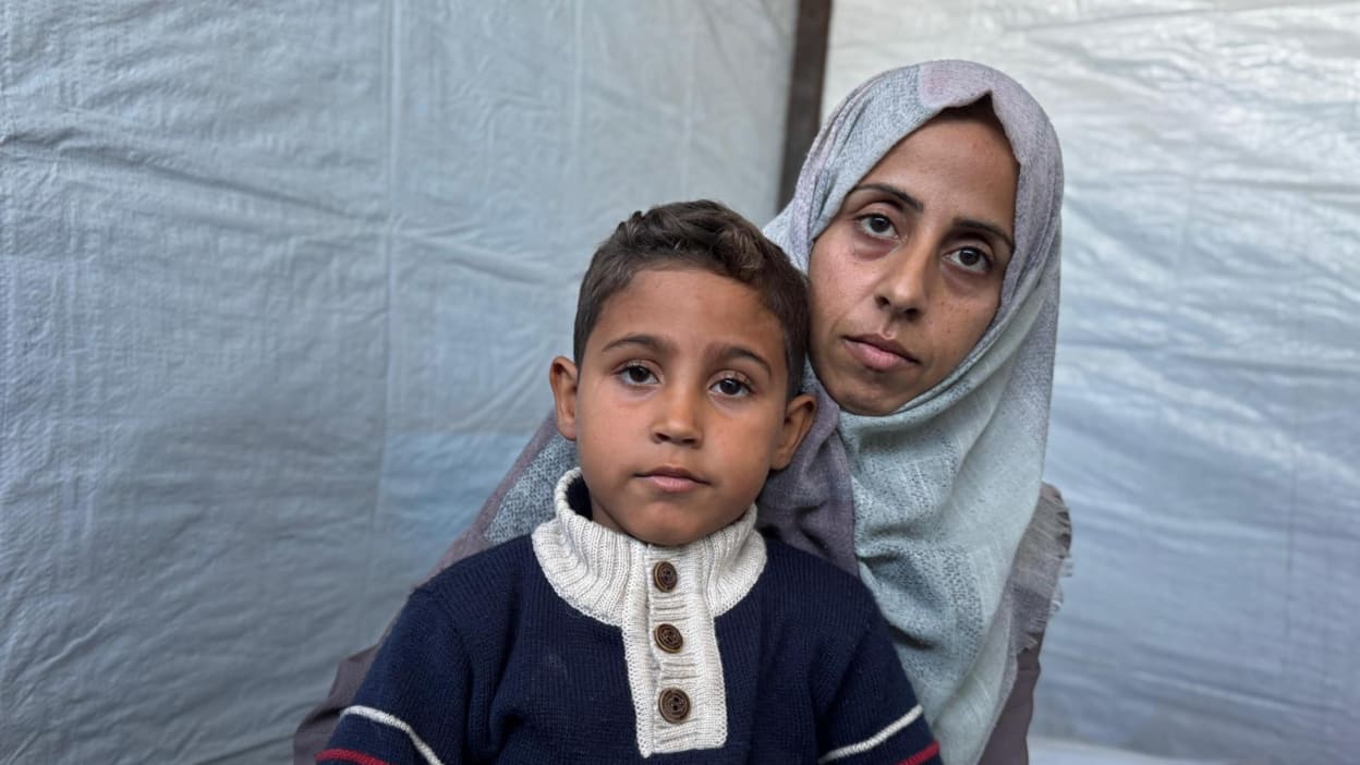 Amina and Medhat at the clinic