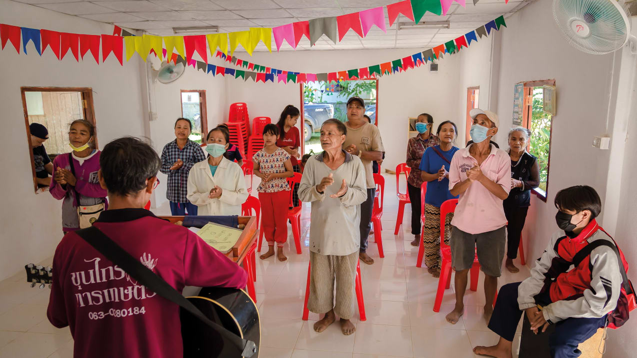 Photo of church congregation in Thailand. Credit: Freedom Film Productions/Tearfund