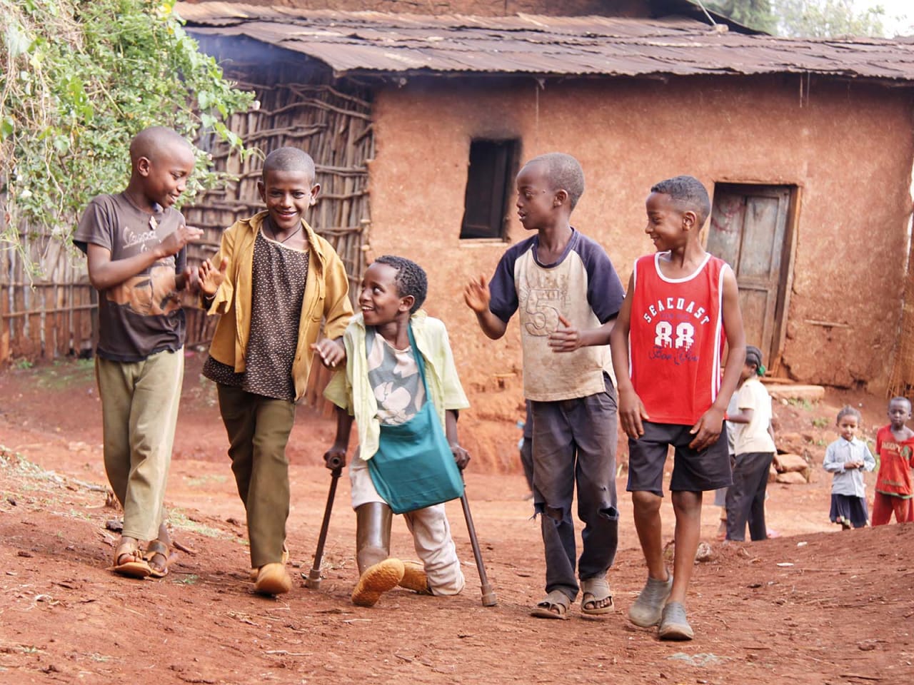 Good friends enjoying each other’s company in Ethiopia. Photo: Light for the World