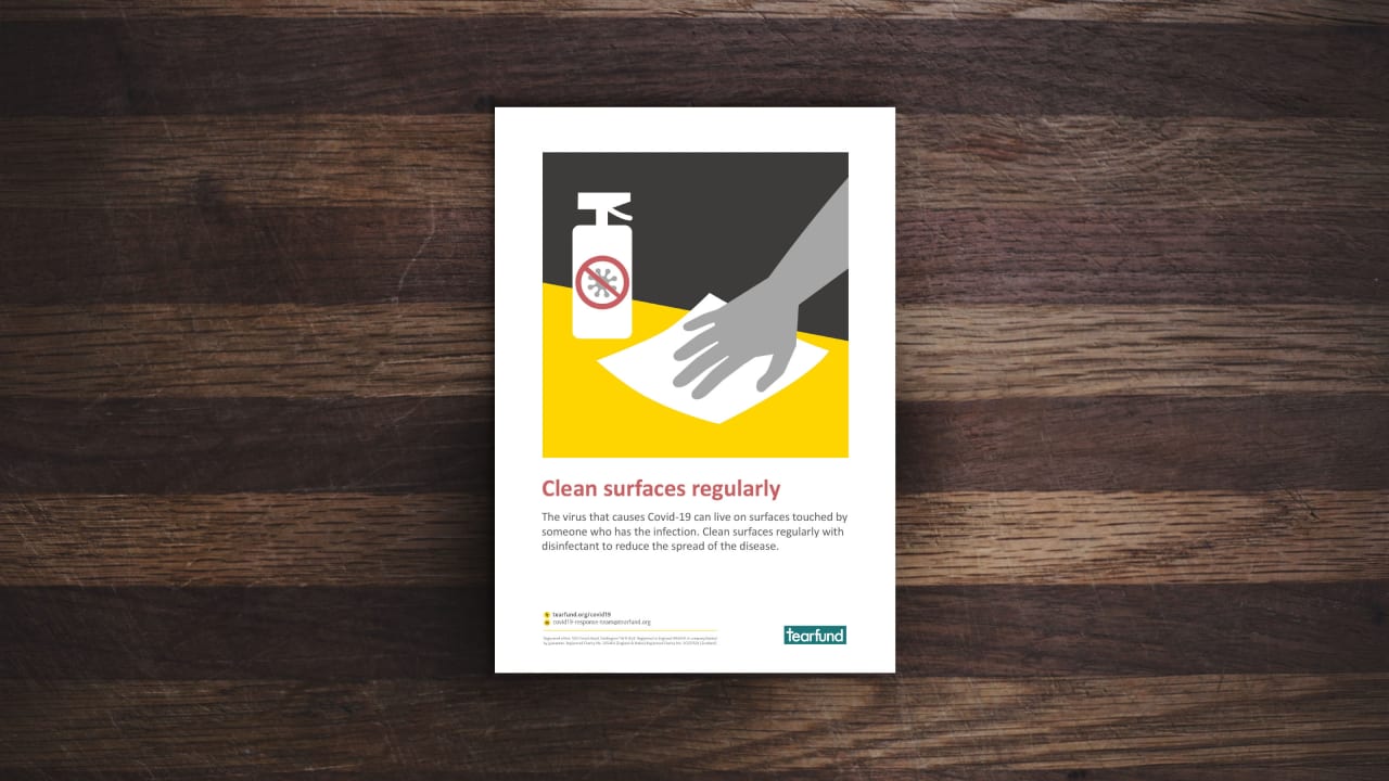 Poster: Keep surfaces clean