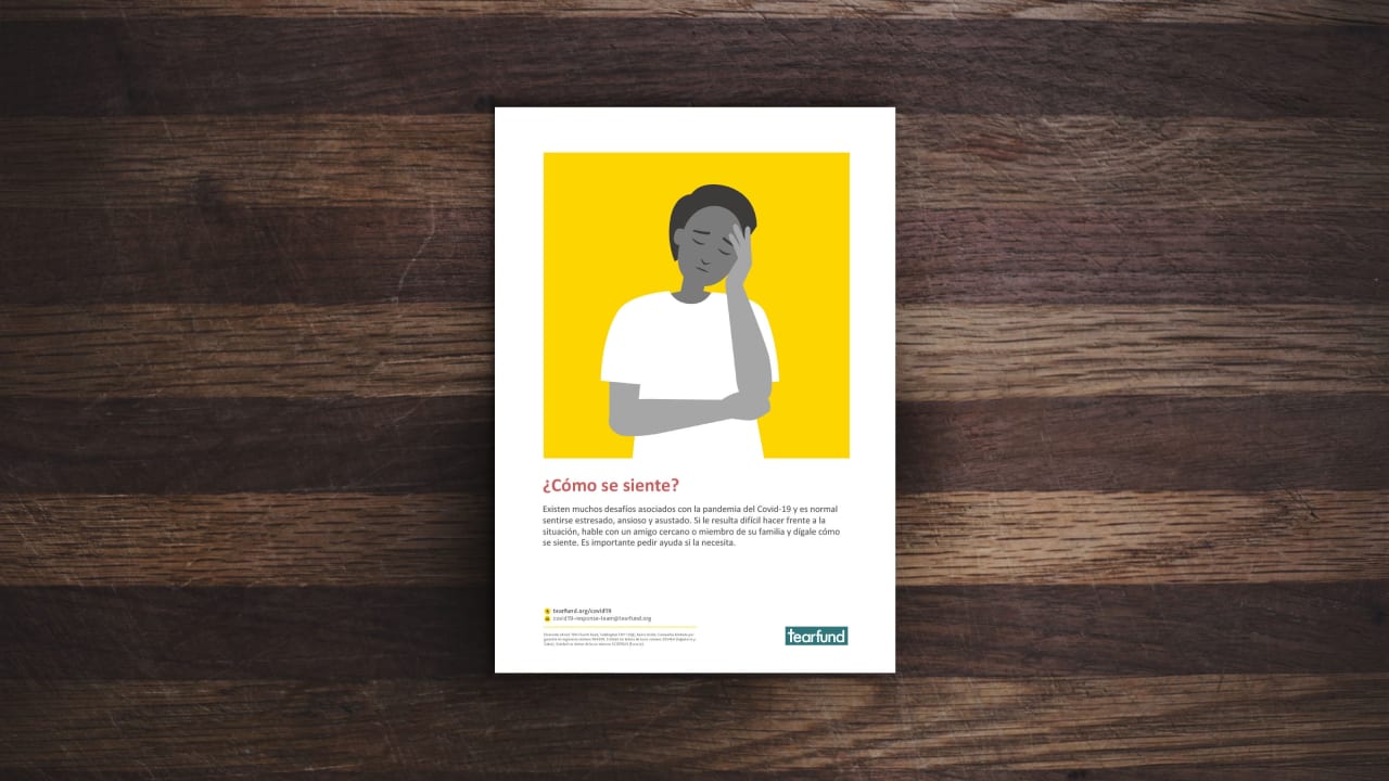 Póster para fomentar una buena salud mental durante la crisis del Covid-19