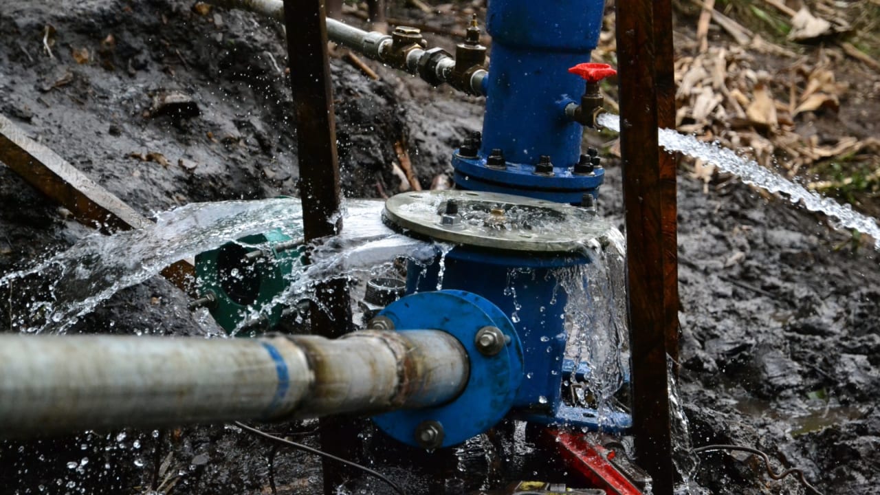Water pipe in DRC. Photo: Tom Heath/Tearfund