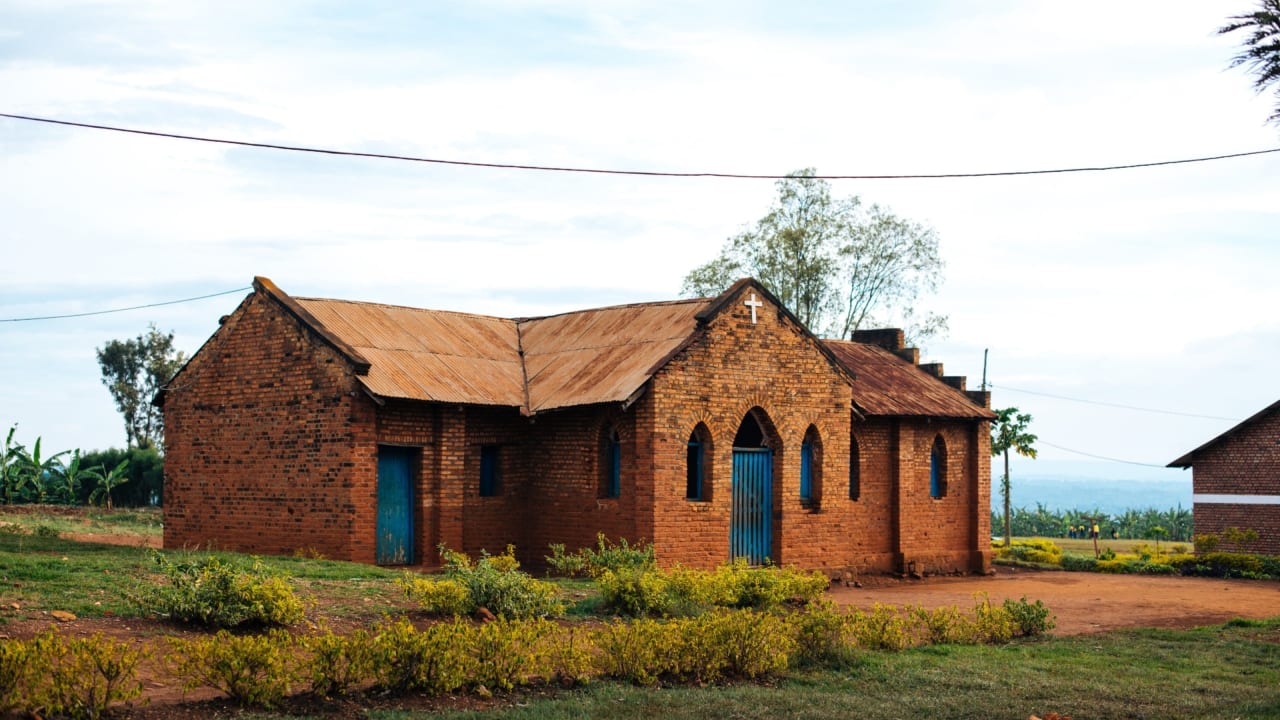 Un bâtiment de l’Église anglicane de la paroisse de Kagarama, au Rwanda. 