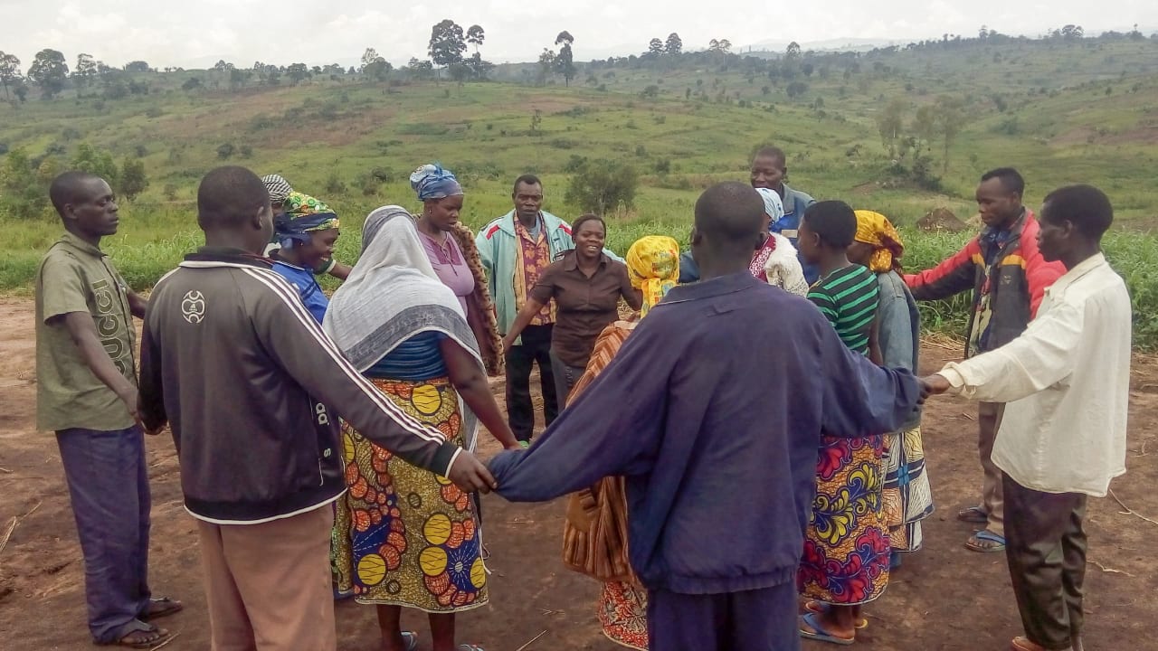 : Participants take part in different activities as part of the gender training workshop