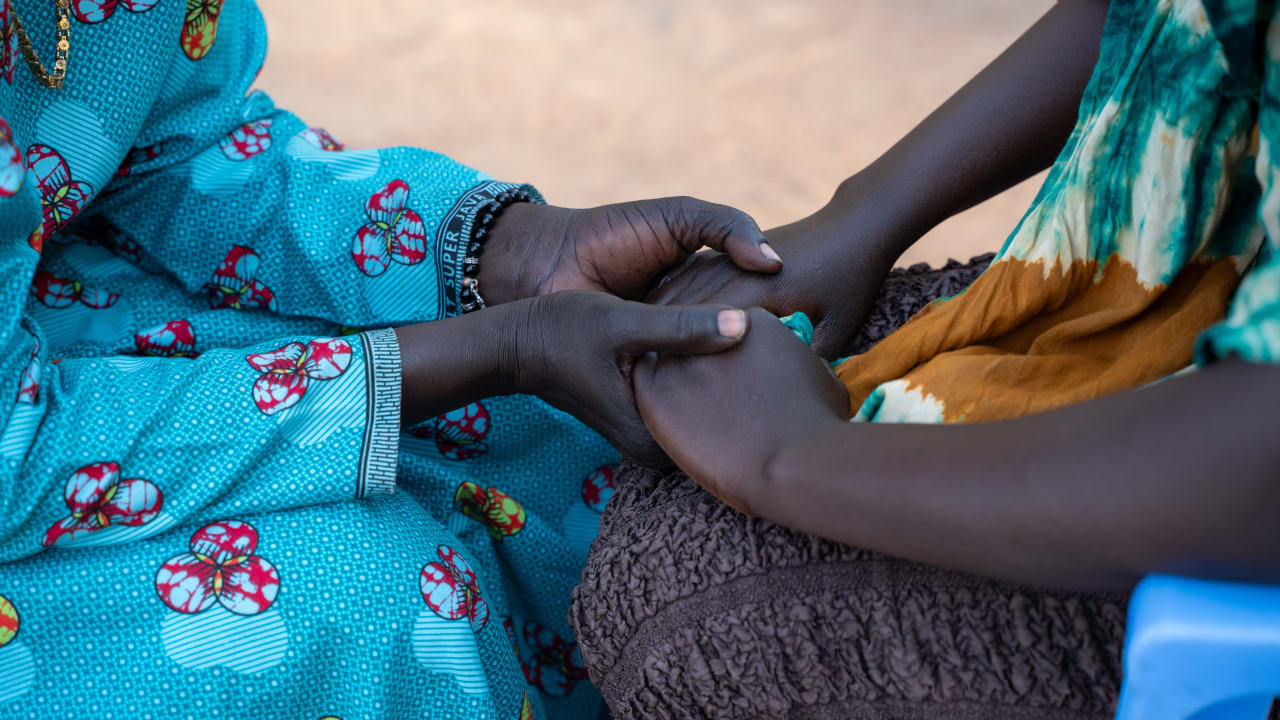 Women in South Sudan during a counseling session