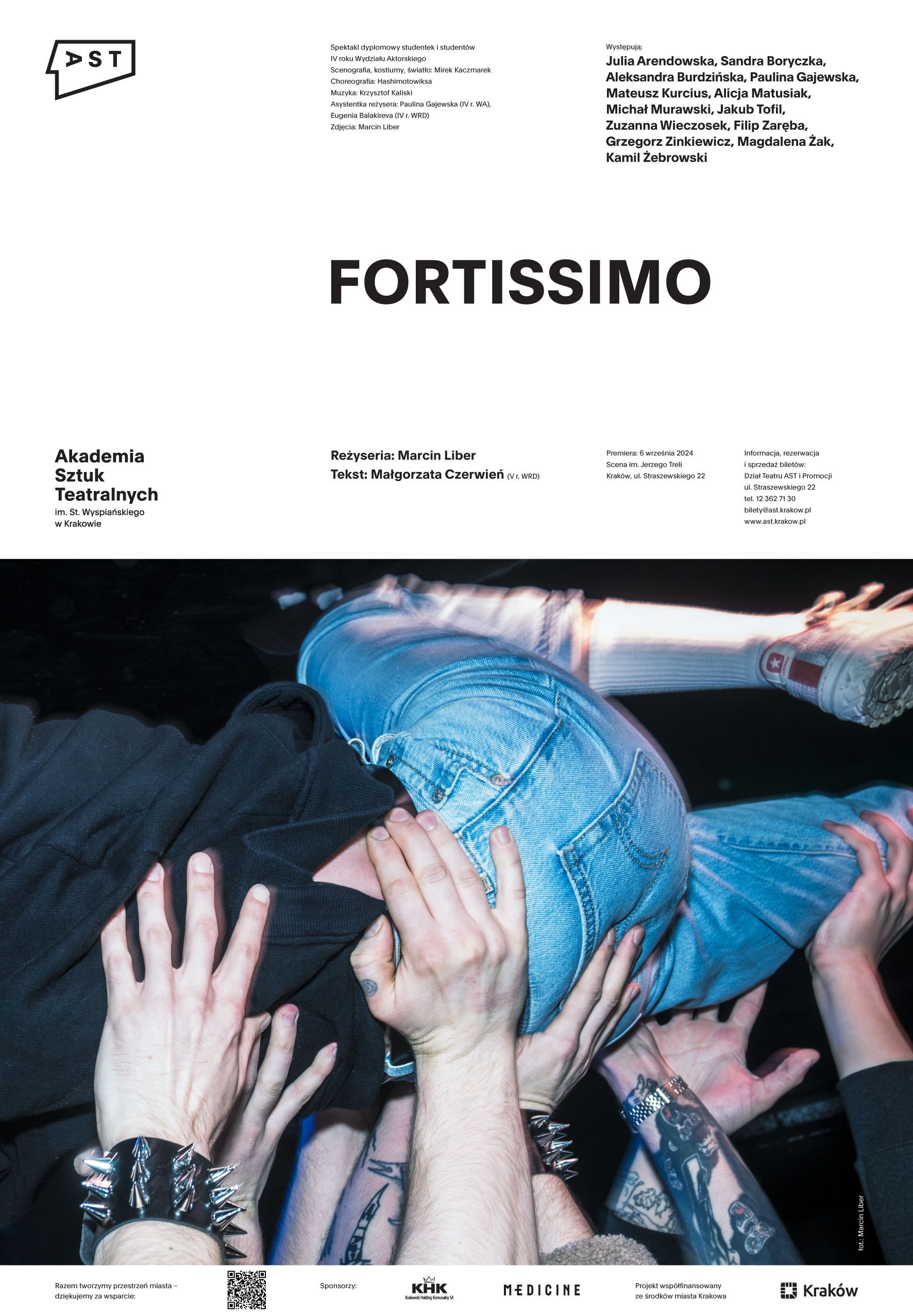 Plakat do spektaklu FORTISSIMO