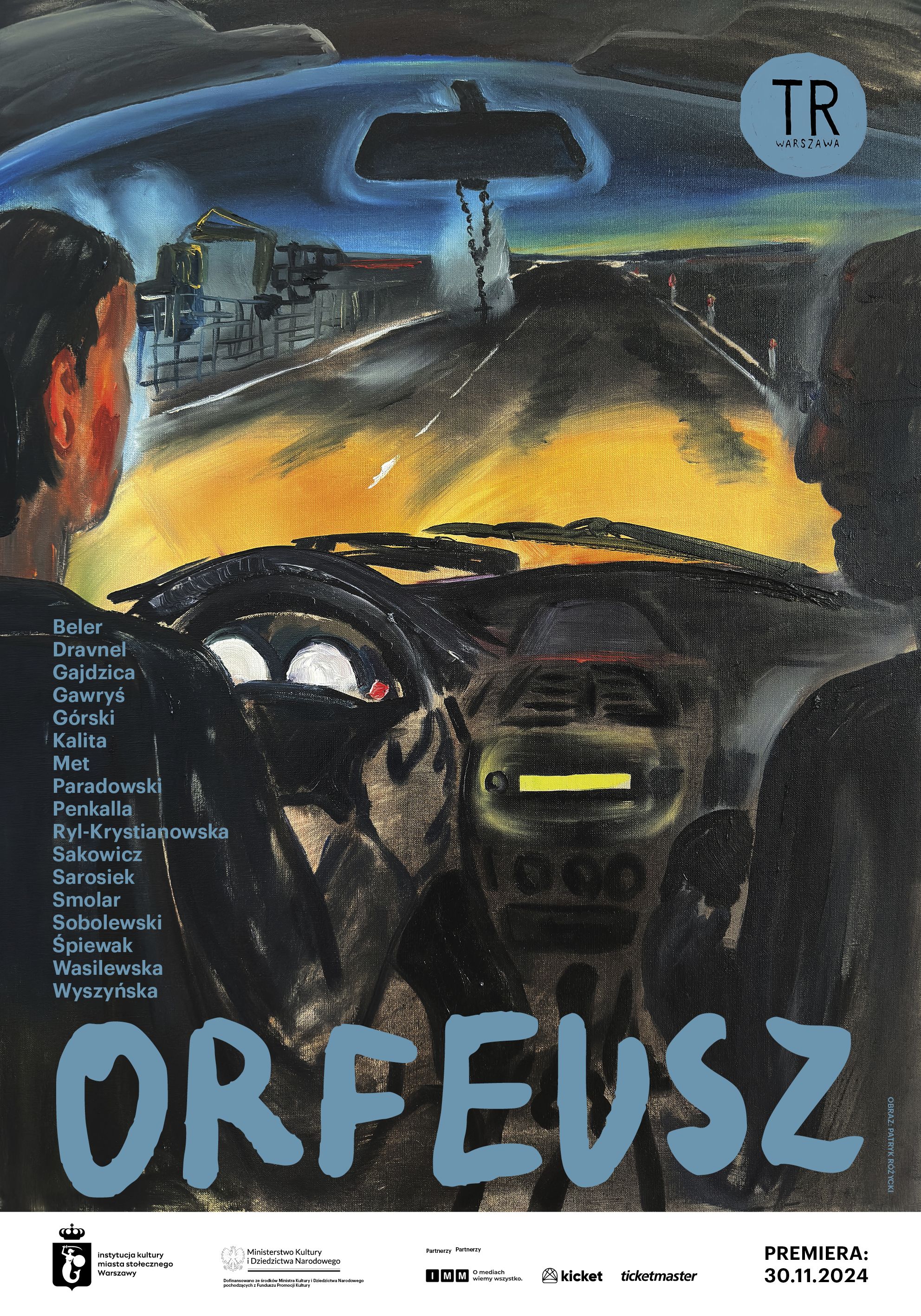Plakat do spektaklu Orfeusz