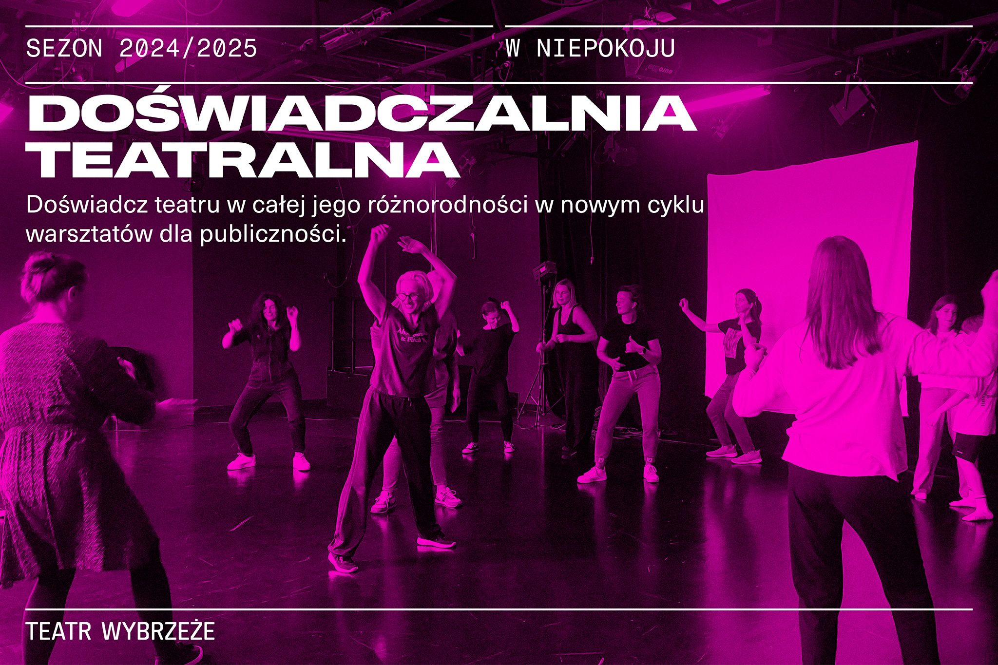 Plakat do spektaklu Fizjoterapia w roli głównej. Doświadczalnia teatralna