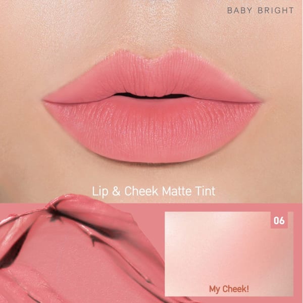 Baby Bright Lip & Cheek Matte Tint6 Pink Carnation
