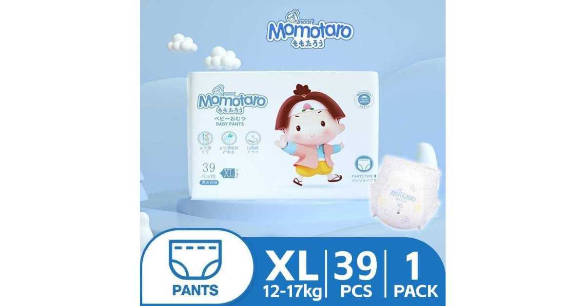 Momotaro Baby Diapers Pull-up Pants Type (39 Pieces) - XL - Babymama