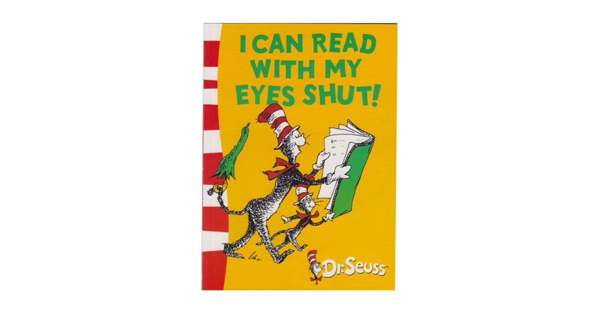 dr seuss books i can read with my eyes shut