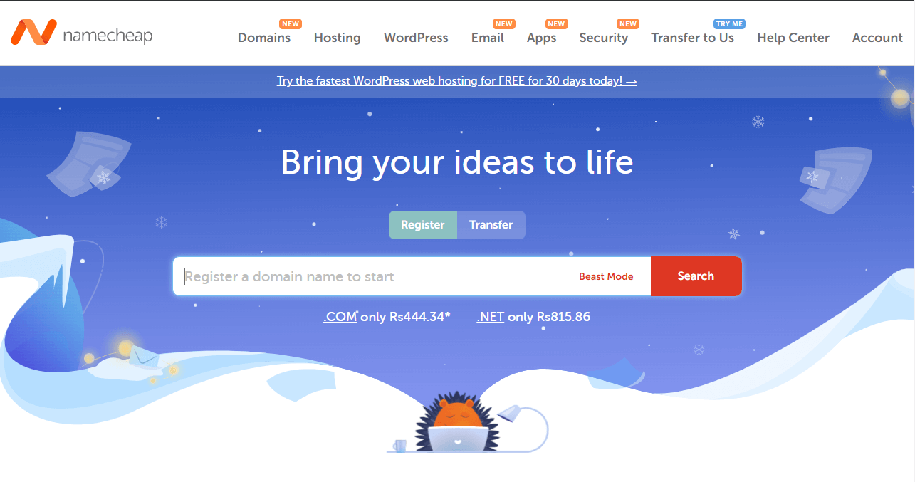 NameCheap shared-hosting