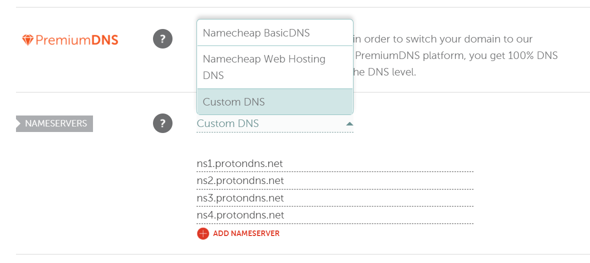 NameCheap DNS