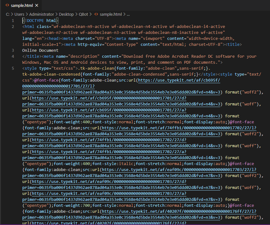 Qakbot html